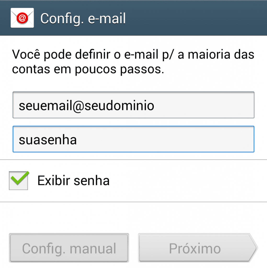 Como Configurar Conta De Email No Meu Android Ajuda Minas OnLine